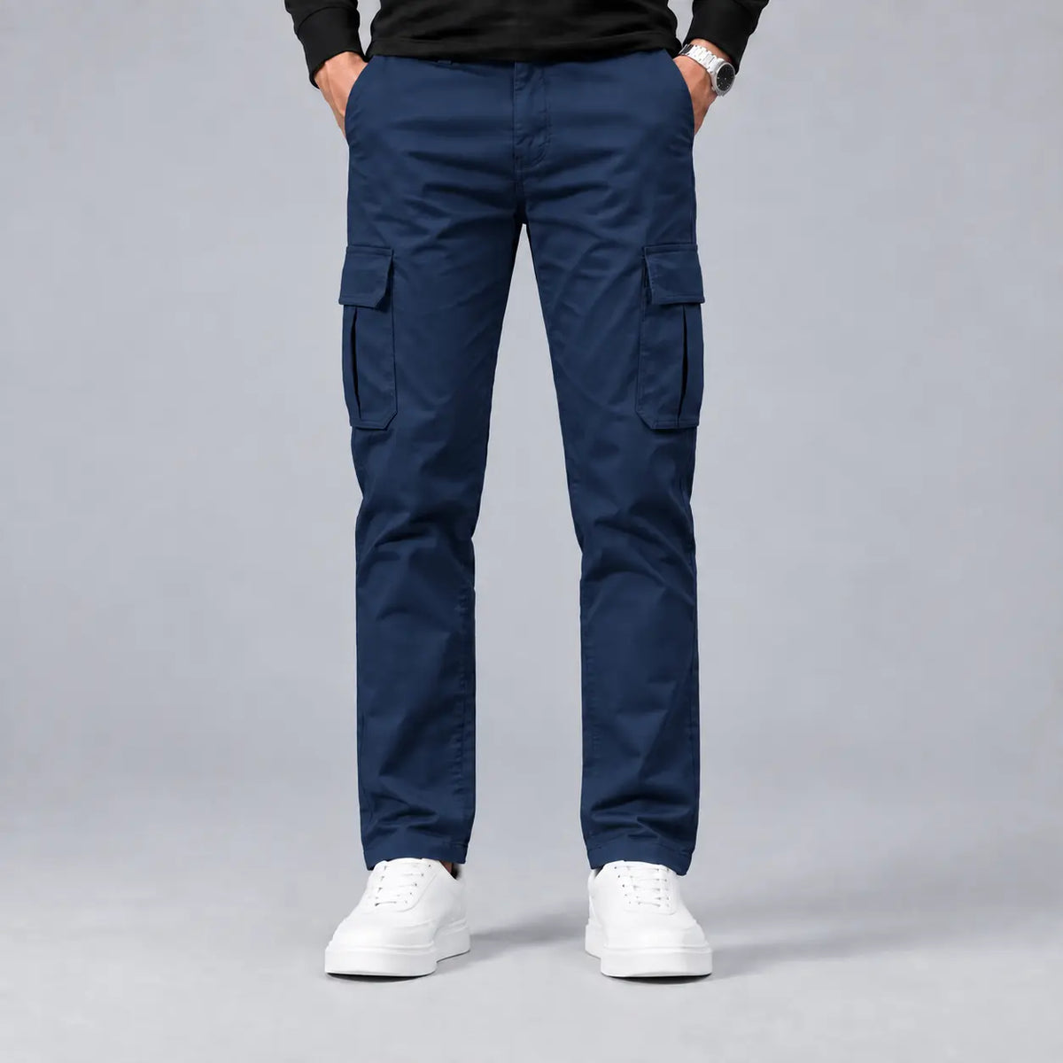Navy Blue Cargo Trouser