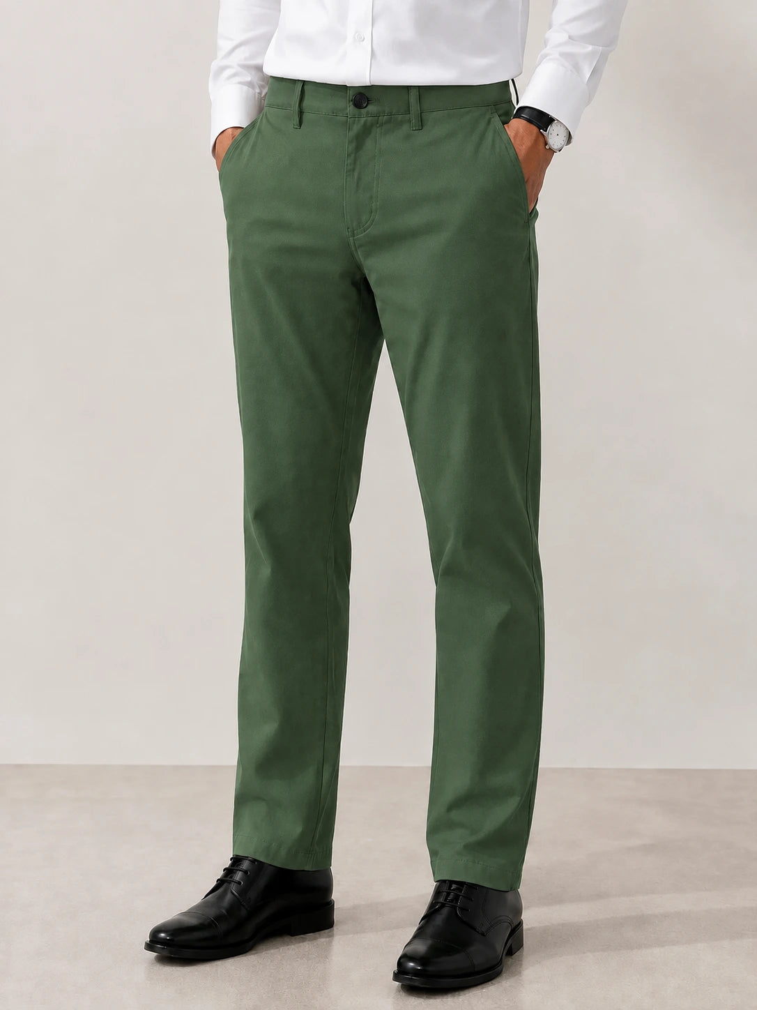 Green Cotton Chino