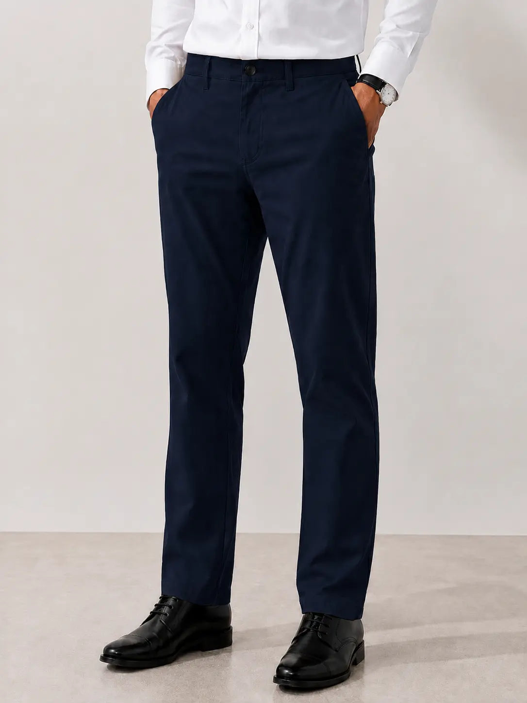 Navy Blue Cotton Chino