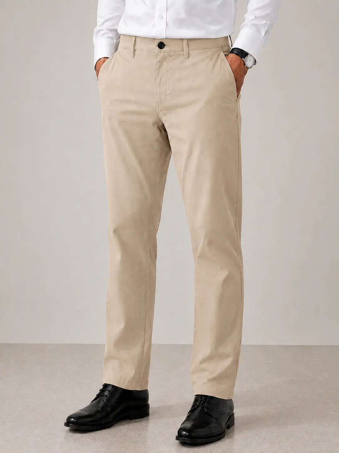 Cream Cotton Chino
