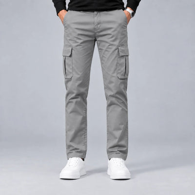 Silver Grey Cargo Trouser