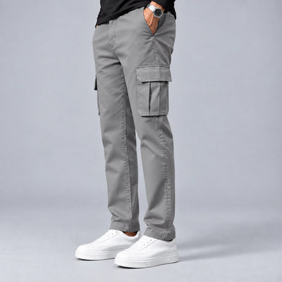 Silver Grey Cargo Trouser