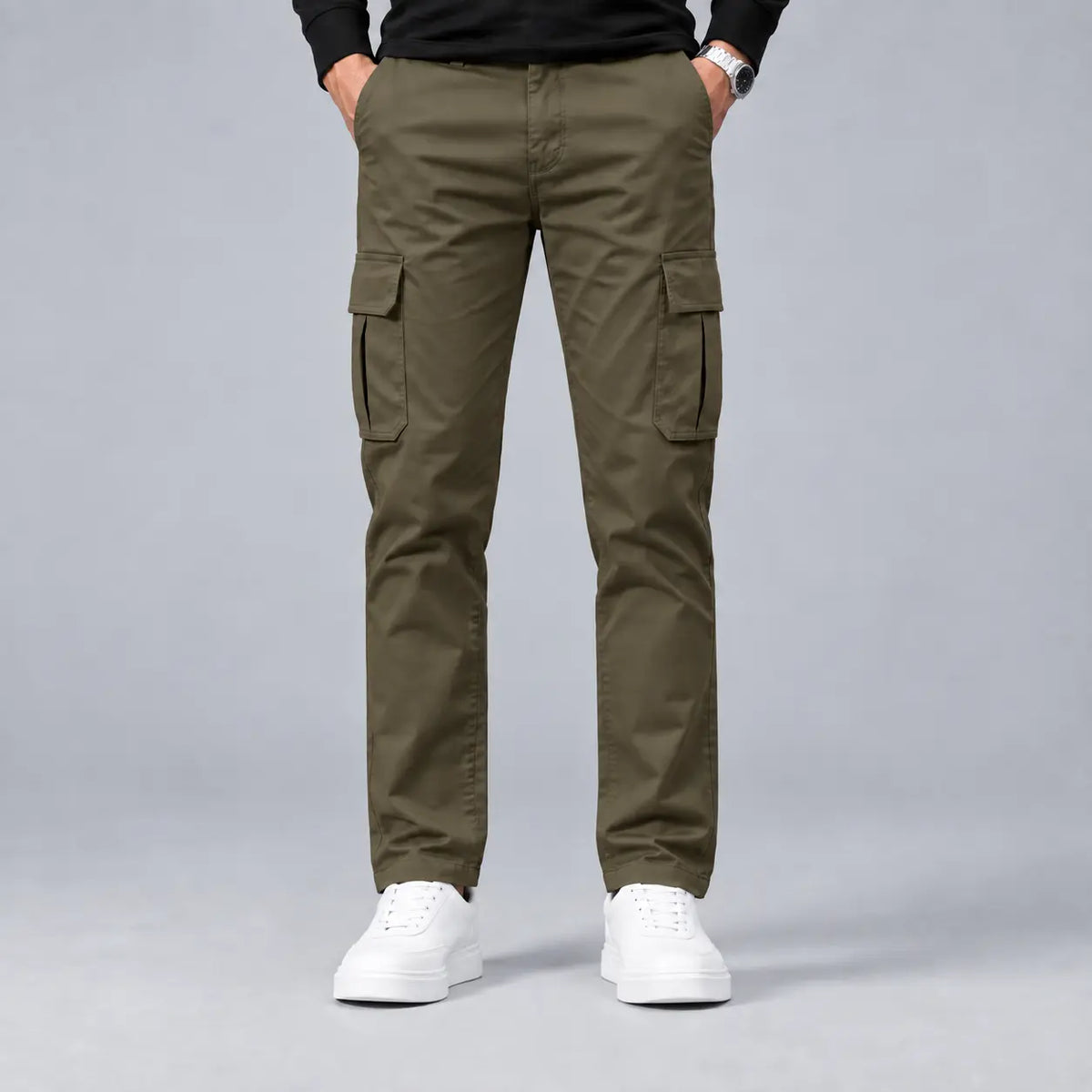 Olive Green Cargo Trouser