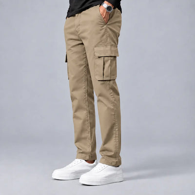 Beige Cargo Trouser