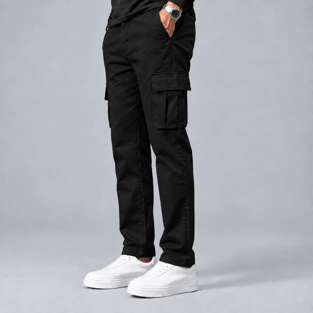 Black Cargo Trouser